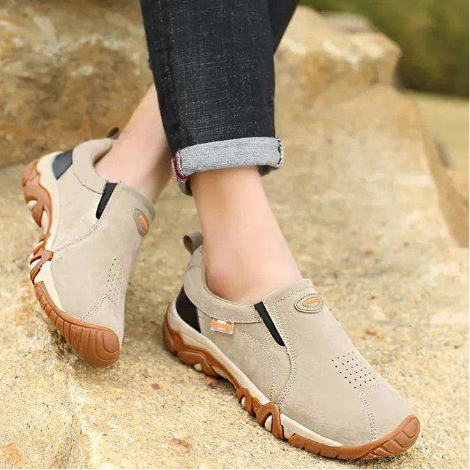 Senior Fitness Walking Shoes - Men's Outdoor Hiking Shoes - Wicking and Breathable - 4 Colors