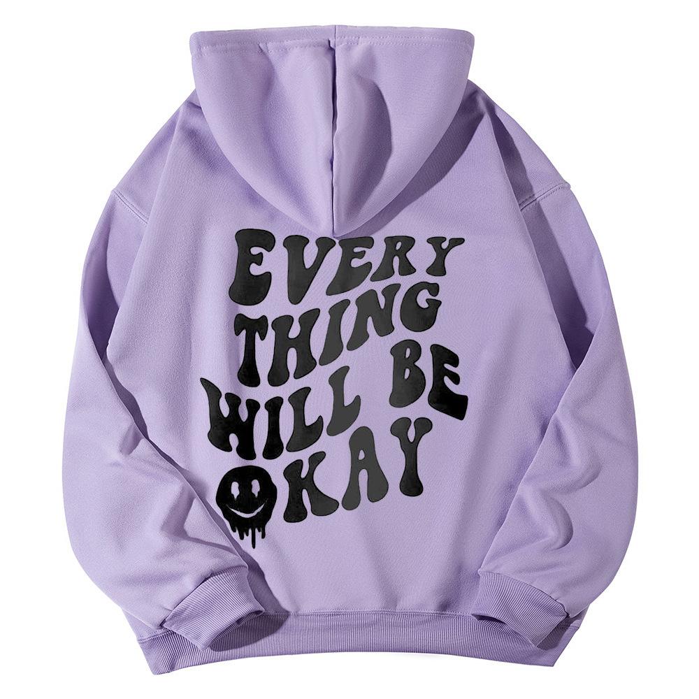 SOLY HUX Women's Sweatshirt Pattern Hoodie Casual Long Sleeve Loose Pullover with Kangaroo Pocket