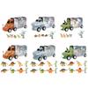 Kids Large Dinosaur Transport Truck Vehicle Toys Figures & Egg Toy Car for Boys Girls Age 3+ Years Old