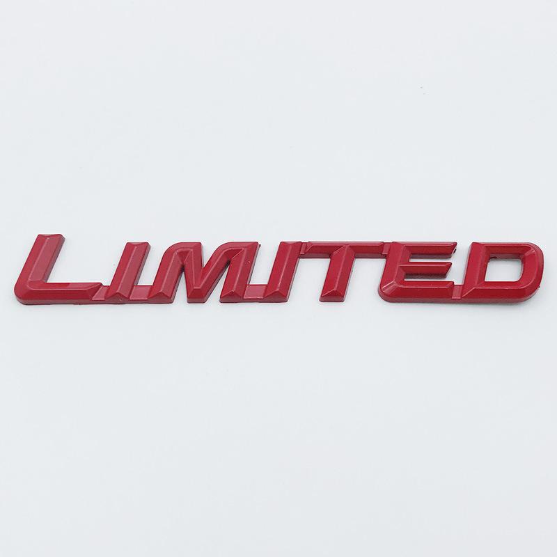 LIMITED Metal Word Mark Grand Cherokee Four-wheel Drive Tail Mark Car Personalized Modification Car Sticker One-piece Modification Car Mark