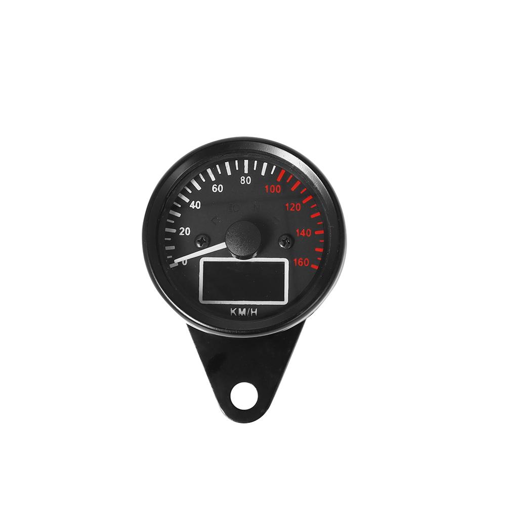 Motorcycle Speedometer Digital Motorcycle Tachometer Speed Gauge LED Odometer Waterproof Tachometer Universal Digital Gauge чёрный