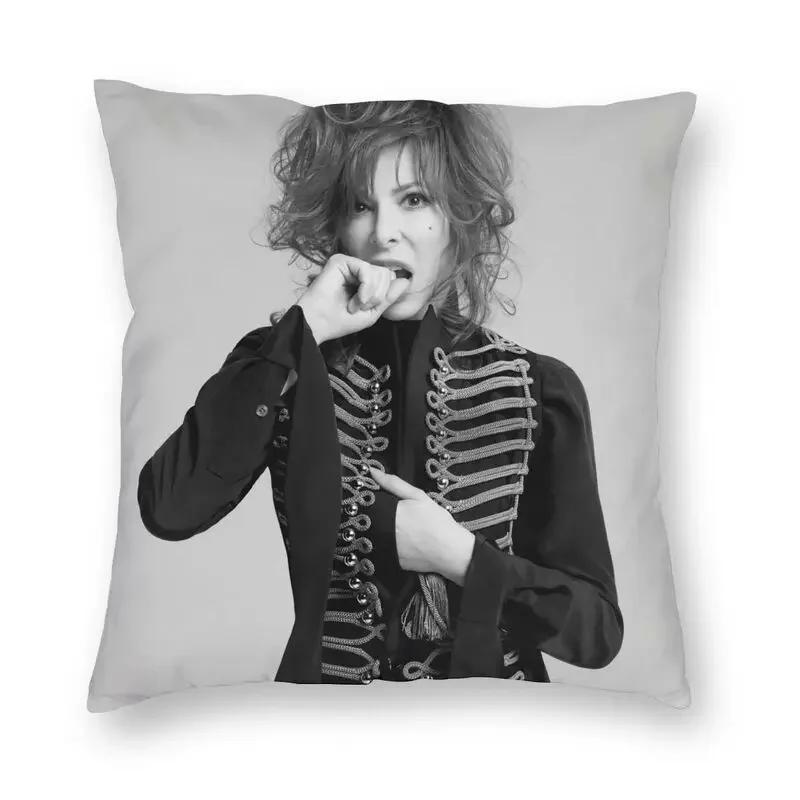 

Сексуальная наволочка Mylene Farmer с двусторонней 3D-печатью, полиэстеровая наволочка для напольной подушки для дивана, на заказ, домашний декор 12x12Inch