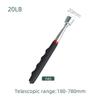 1.5-20LB Telescoping Magnetic Pickup Tool - Multi-Strength Stainless Steel Grabber with Ergonomic Non-Slip Grip, Manual Handheld