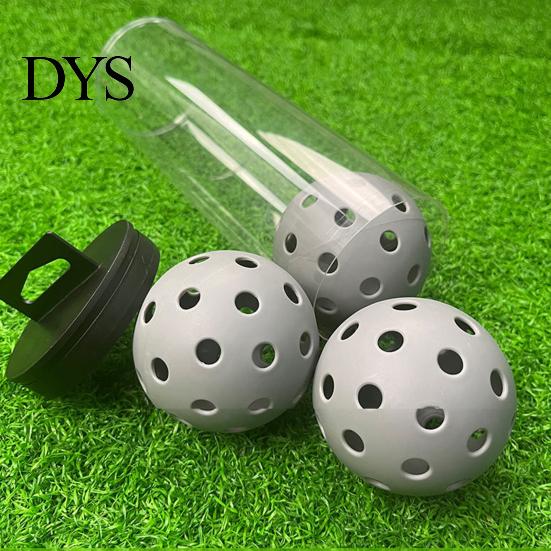 Smooth Flight Pickleball 3Pcs 40-Holes High Bounce Visibility PE Indoor Outdoor Practice Tournament Training Ball Accessories Durable