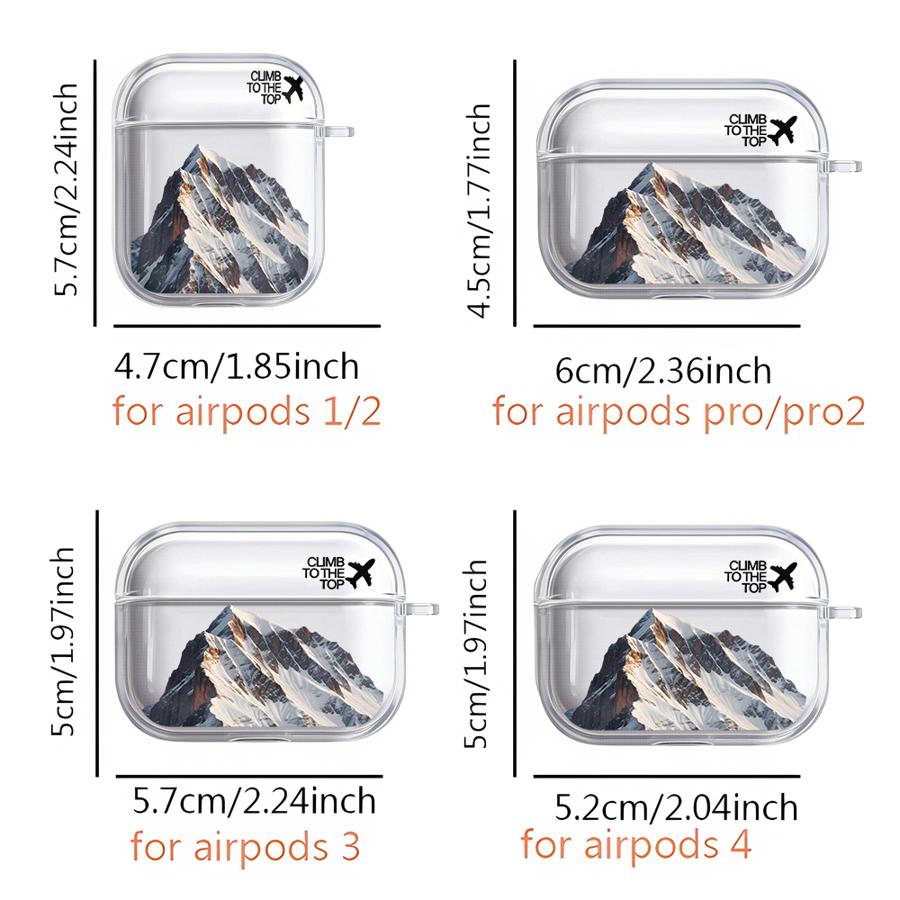 Hülle Für Airpods Pro 3 Pro2 2 Pro3 1 4 Klare Kopfhörerhüllen Abdeckung Schöne Landschaft