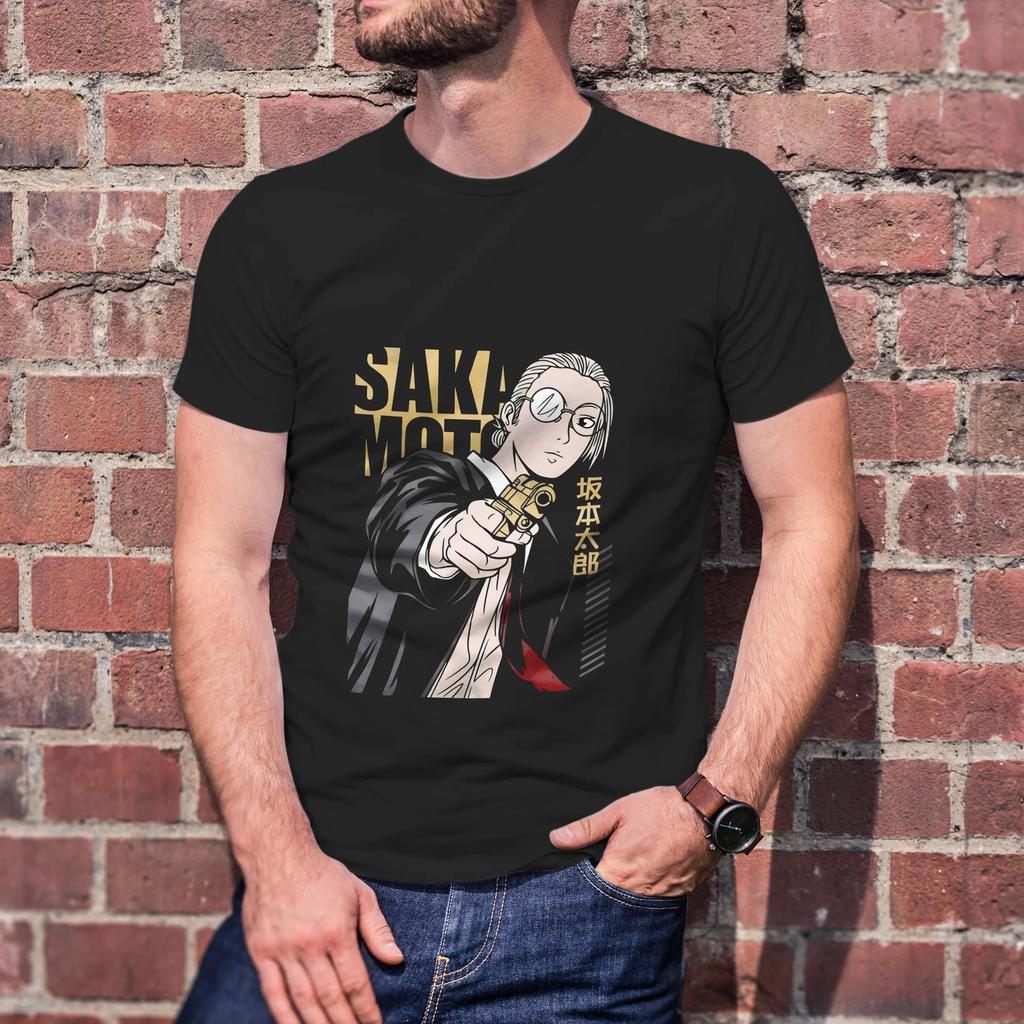 Anime 2025 Sakamoto Days T-shirt cadeau graphique hommes et femmes 100% coton col rond manches courtes décontracté T-shirt - Hommes Su...