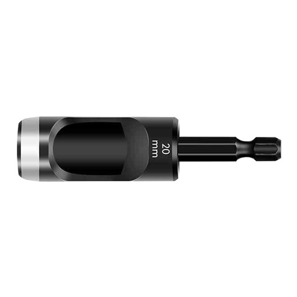 Leather Hole Punch 1/4inch Handle Extended Hex Shank Drill Carbon Steel Hollow Punch for Fabric and Leather Working