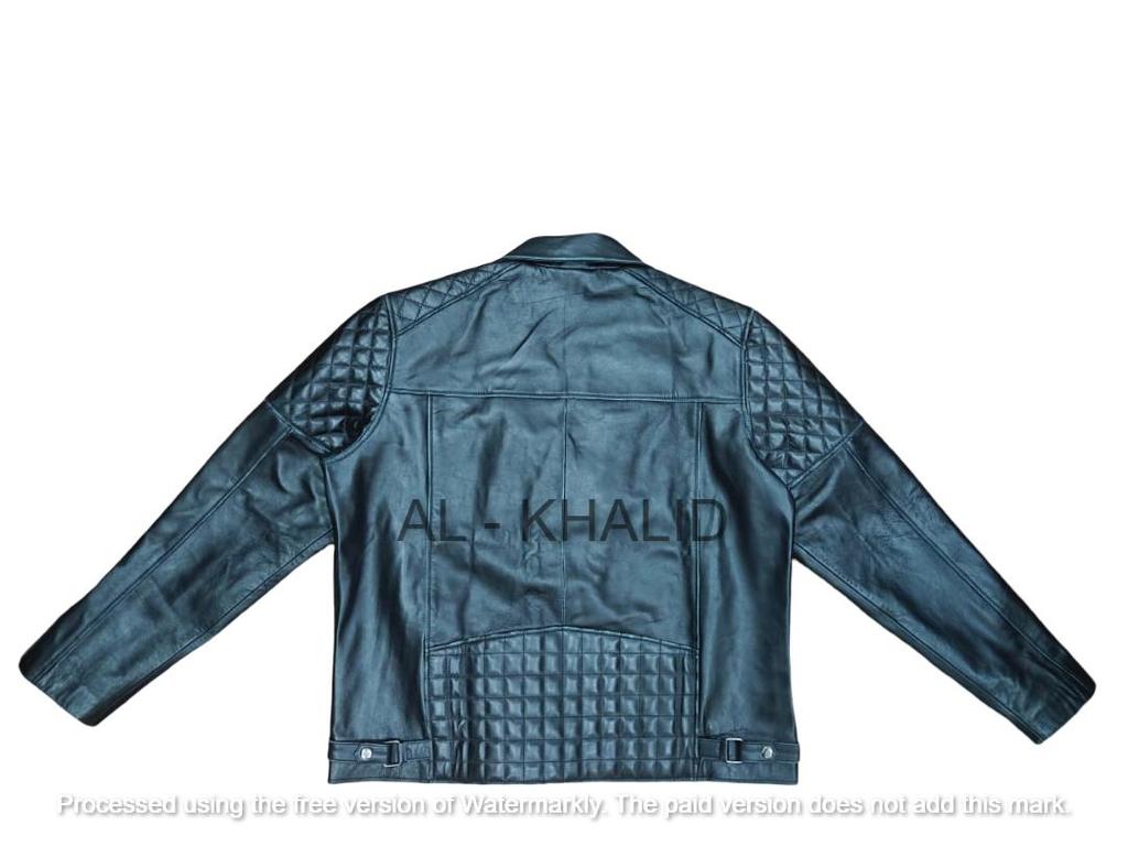 New Men Jacket Black Leather Handmade Genuine Lambskin Stylish Motorcycle Soft