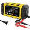 E-FAST Autobatterieladegeräte 12V6A Vollautomatische Batterieladegeräte, tragbar, Erhaltungsladung