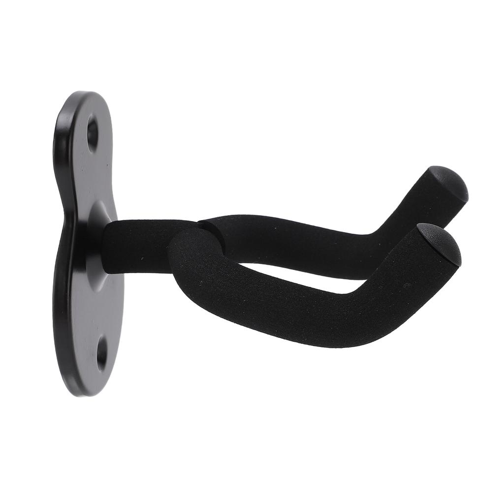 Guitar Wall Mount Hanger Hook Holder Stand Metal Universal for Ukulele Violin Studio RoomMatte Black