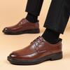 Fashion Office Leather Brogue Shoes for Men Lace Up In Promotion Adults Footwear Offer Man Casual Shoe Classic Original Common Designer