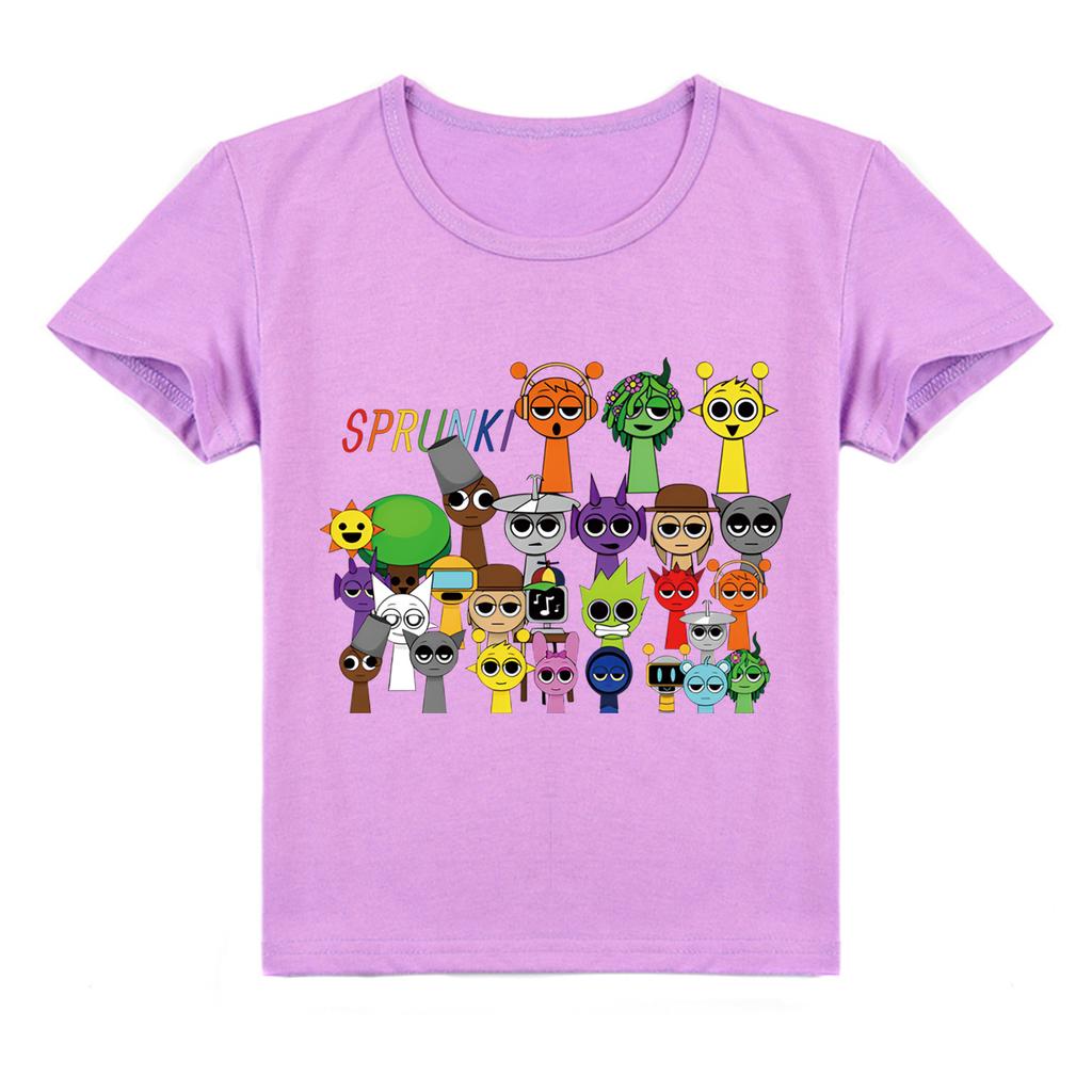 Dětské 2D tričko Sprunki Dětské tričko s krátkým rukávem