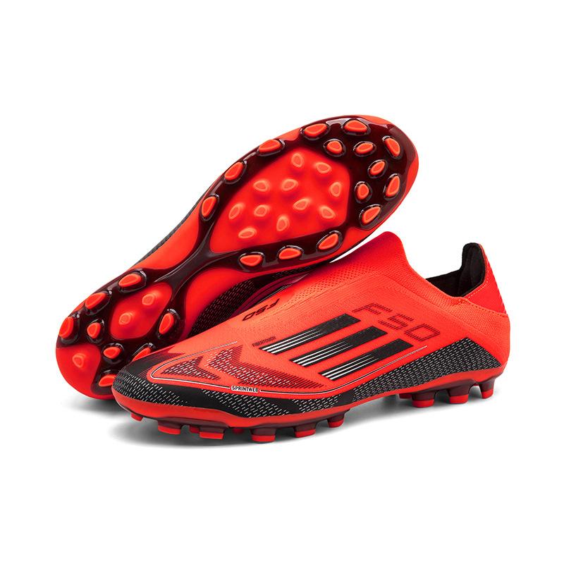 2025 Football Shoes Shattered Nails Kids Training Shoes Girls Students Lawn Spikes Game Sneakers