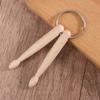 Mini Drum Sticks Keychain Wood Drumsticks Key Ring Chain Keyfob Accessories
