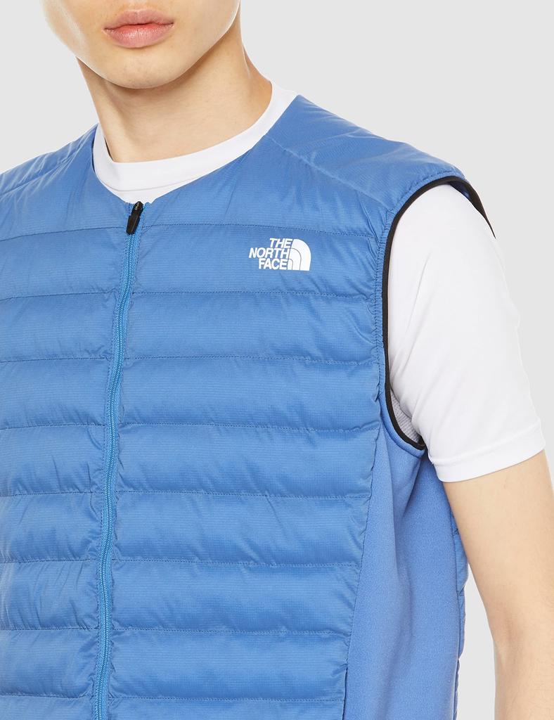 The North Face Red Run Vest Running Federal Size S Men's NY82174, Insulated, Warm, Water-Repellent, Windproof, Vest, Blue,