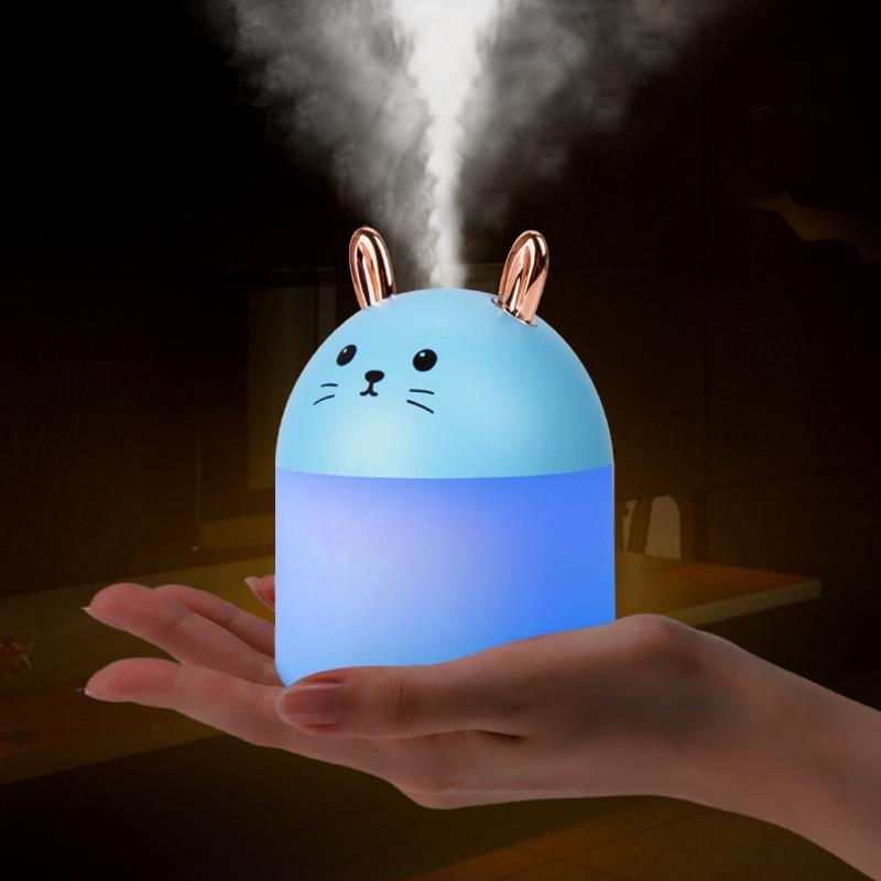 Desktop-Luftbefeuchter mit buntem Umgebungslicht, 250 ml Fassungsvermögen, Aroma-Diffusor für Zuhause, Aromatherapie, Luftbefeuchter, Diffusoren, Schlafzimmer