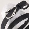 Belt Futuristic Men's and Women's Accessories Belt Genuine Leather Trendy Retro Metal Buckle Belt Niche Belt