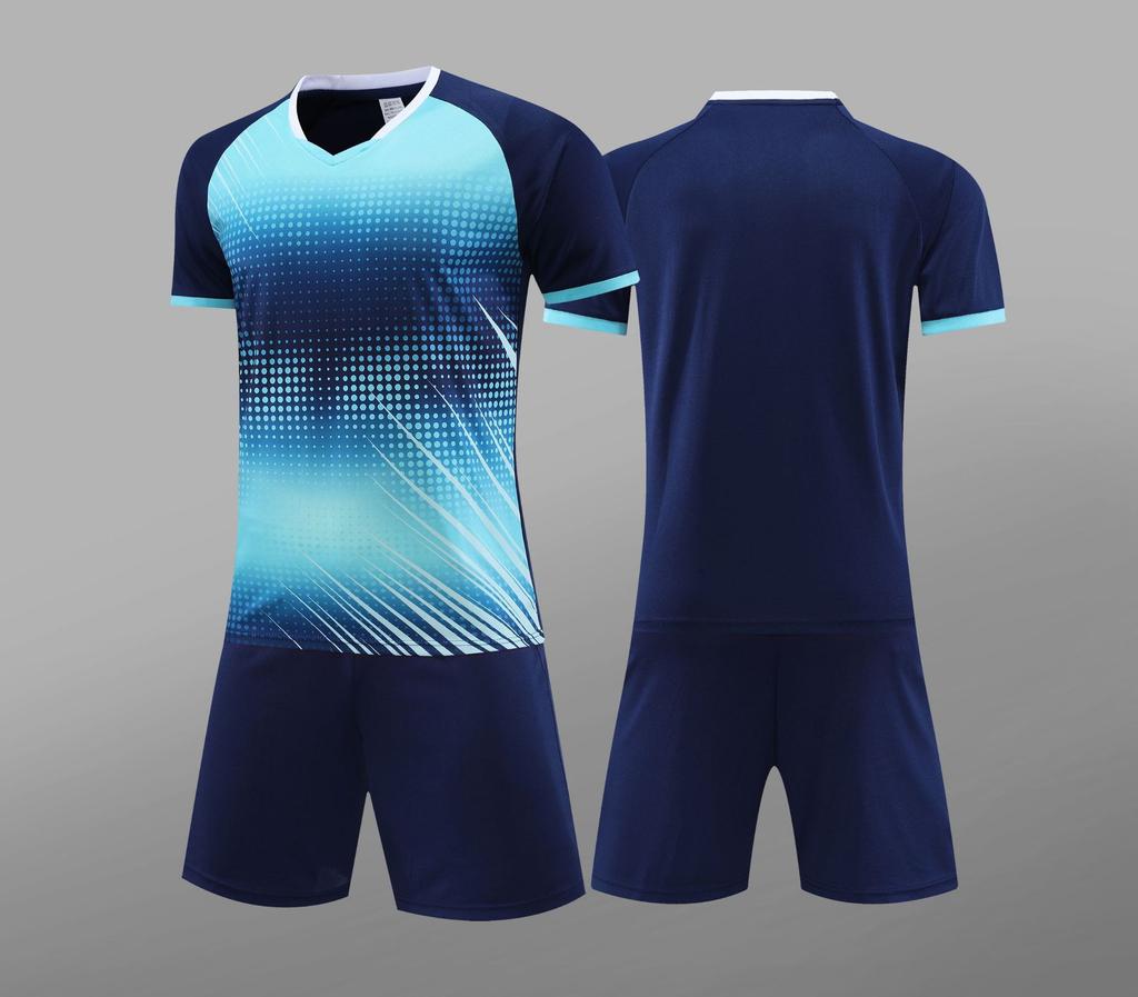 7705 Soccer Jersey Set for Boys and Girls, Summer Student Training Wear, Competition Team Uniform, Sports Jersey 3XS-5XL