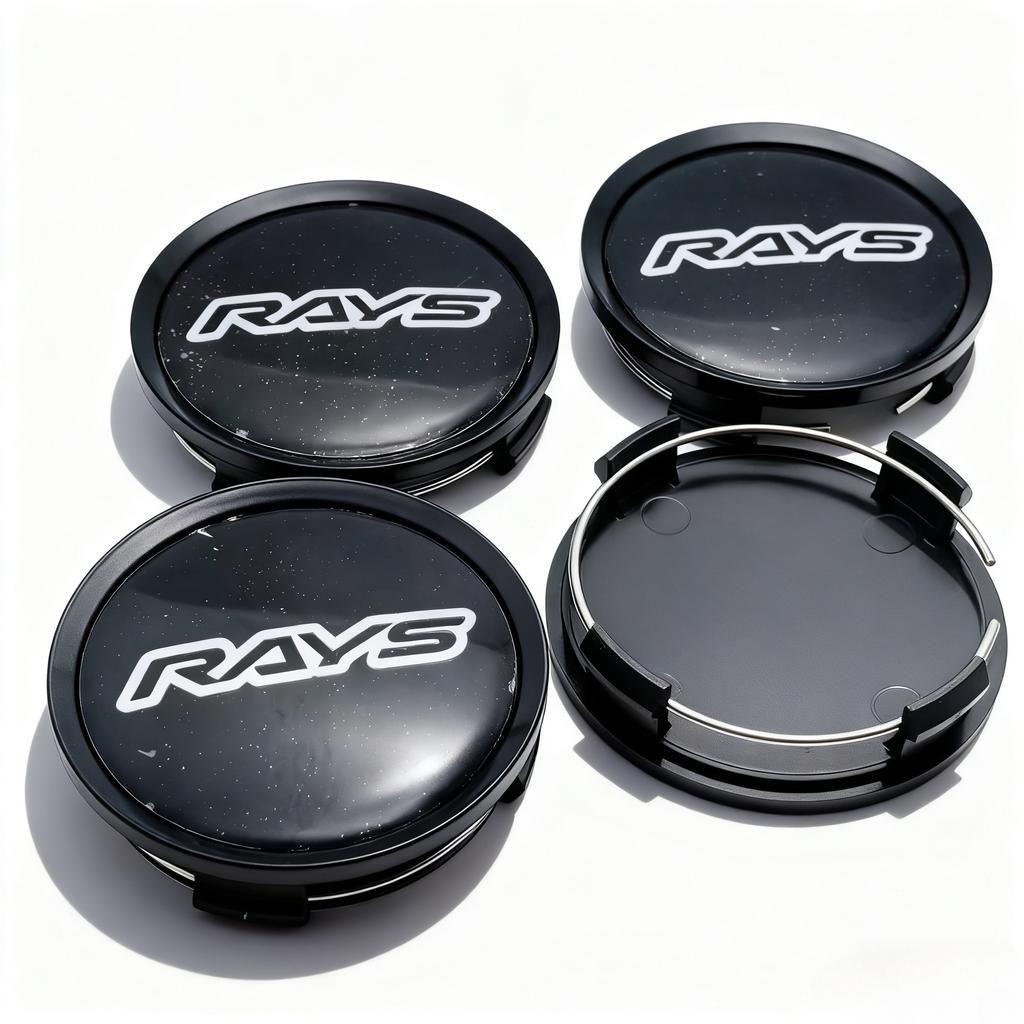 4pcs JDM RAYS Logo Emblem Badge Car Wheel Center Caps O.D 74MM Clips 69MM Rim Hubcap Dust Cover Wheels Hub Cap Car Accessories