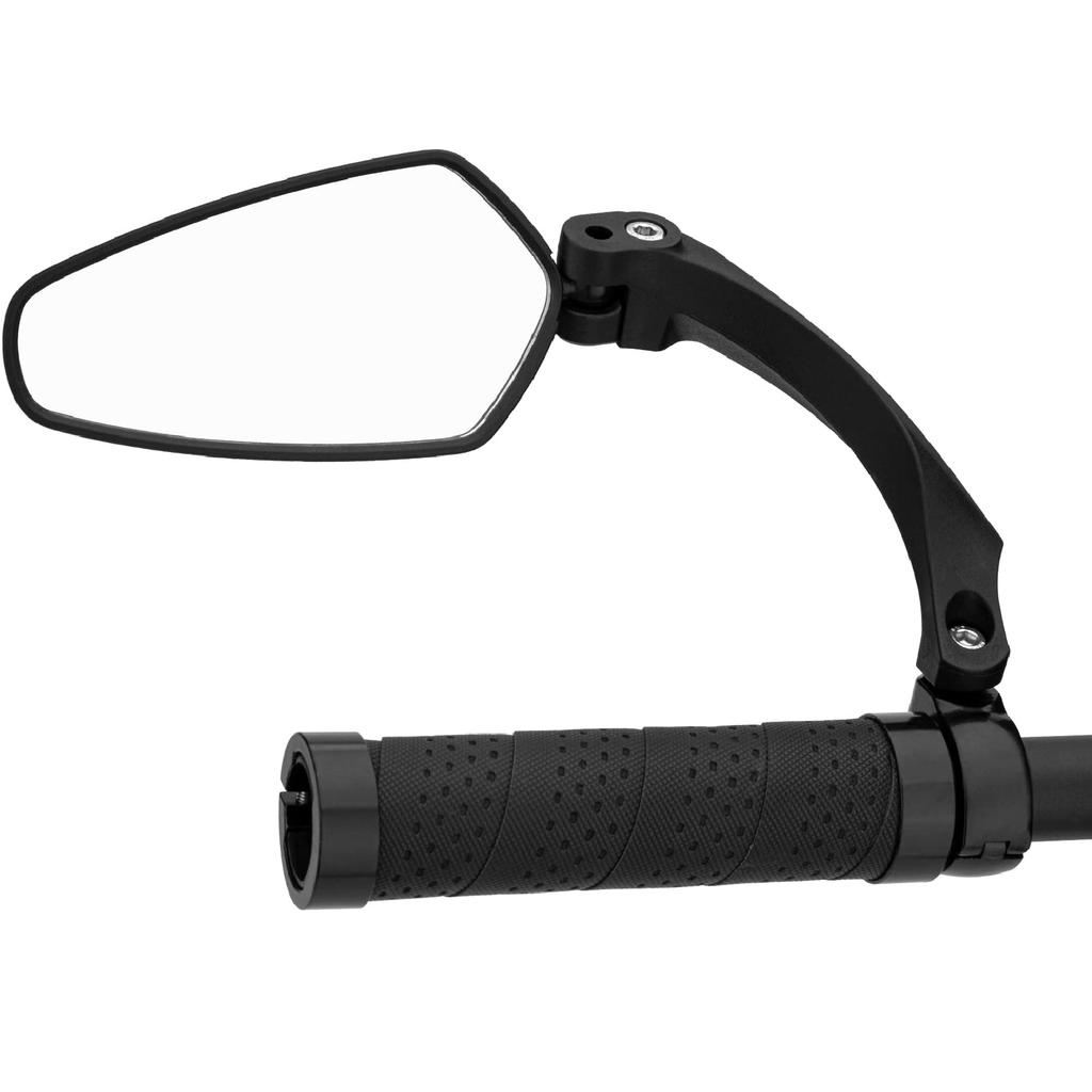ROCKBROS Bicycle Rearview Bar End Wide Viewing Easy Flexible Viewing Accident Prevention Mirror, Mirror, Mirror, Convex, 360-Degree Rotation, Angle,