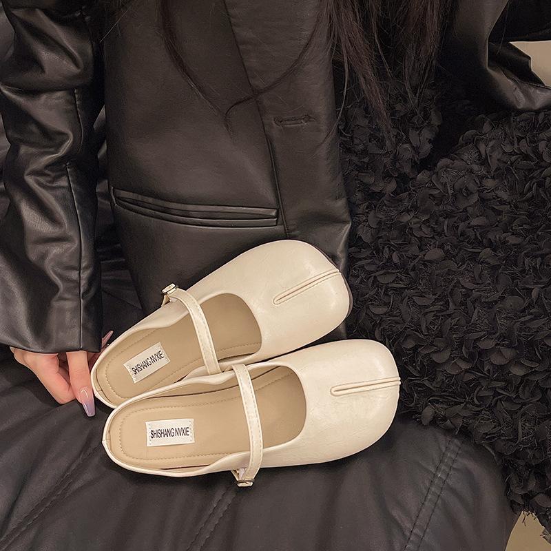 Soft bottom bag head slippers women's summer wear new cool slippers flat bottom lazy half slippers drag