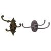 Cast Iron Hook Hanging Storage Wall Mount Key Holder Garage Organizer Shed Coat Hanger for Home Entryway Jackets Hat Mudroom