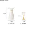 Chinese White Ceramic Wine Glass Set Wine Warmer Shot Glass Hip Flasks White Wine Glass Goblet Wine Dispenser Wine Set Gift Box