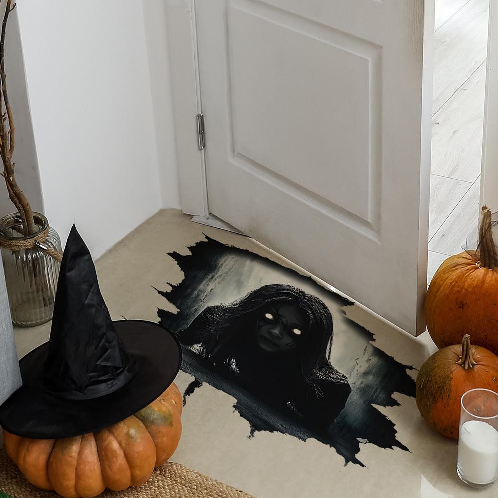 Scary Wall Halloween Breaking Female Ghost Living Room Home Decor Stickers