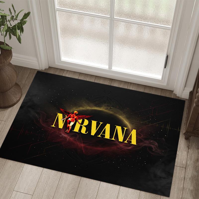 Nirvana Design Crystal Velvet Carpet Cozy Non?Slip Printed Rug For Bedroom Living Room Entrance