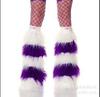 Subculture White Fluffy Socks Cover Women's Q Show Leg Ring Medium Tube Calf Socks Star Element Plush Leg Cover K