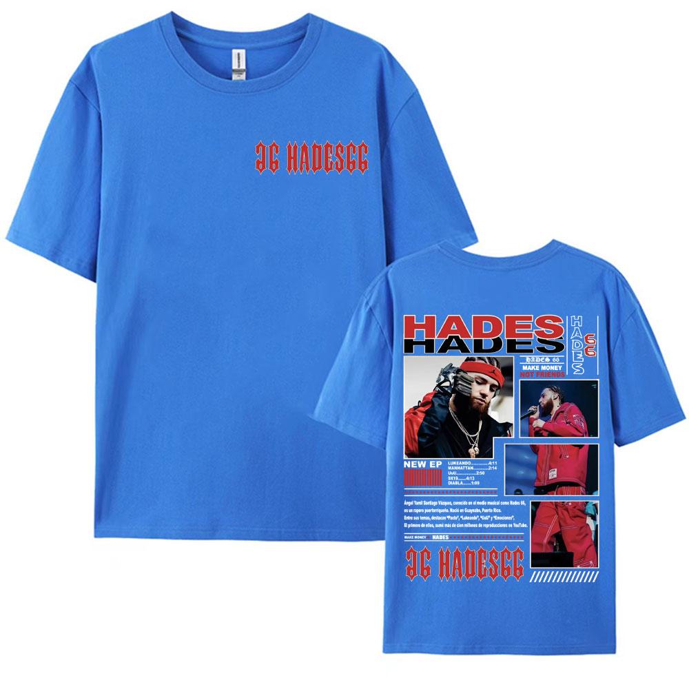 Rapper Hades 66 Make Money Not Friends 2025 Tour Graphic T Shirts for Men Women Vintage Hip Hop Street Short Sleeve Tshirt Tops