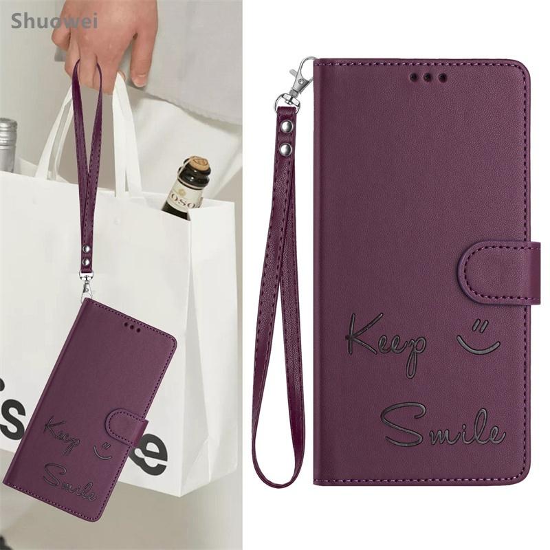 For Huawei P20 P30 P40 P50 Lite Pro 4G Case Flip Leather Wallet Cover Card Slot Stand Wrist Strap