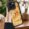 Phone Case: 2D Flat Design Suitable for iPhone 18 17 16 15 14 13 Pro Protective Case, Cheese Pizza Slice, Perfect Christmas and Halloween Holiday Gift