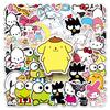 51 Sanrio Stickers: KT Cat, Pompompurin, Cinnamoroll - Waterproof Cartoon Decoration for Suitcases