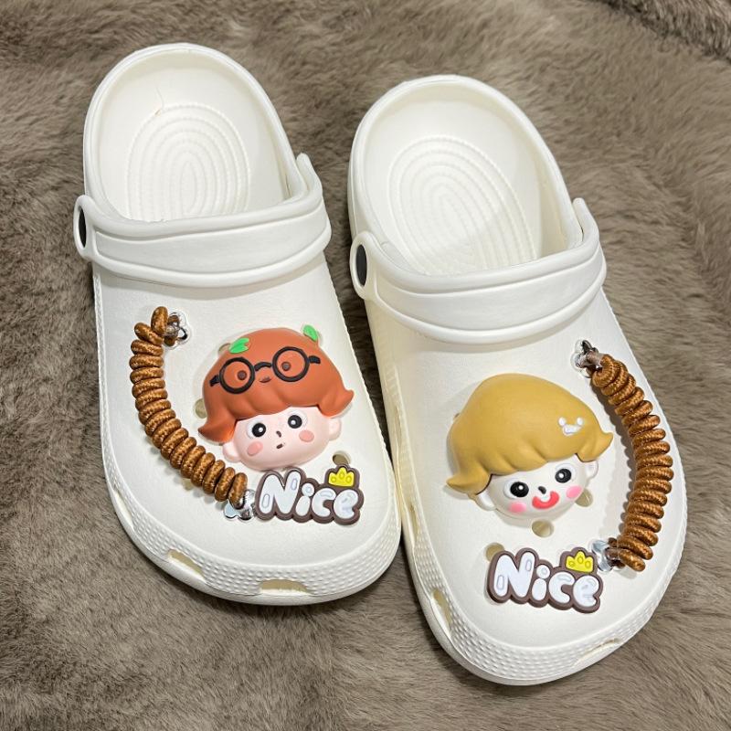 Exquisite Hole Shoe Accessories Shoe Buckle Removable DIY Three-dimensional Sponge Flower Jelly Accessories Shoe Flower