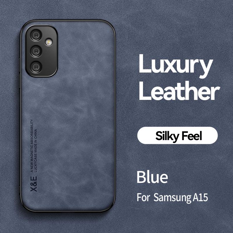 For Samsung Galaxy A15 a15 Case Shockproof Bumper Protect Phone Cases For Samsung A15 A 15 15A Magnetic Stand Leather Back Cover
