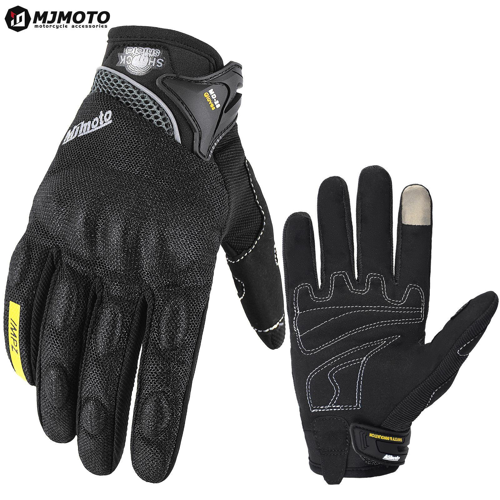 Gloves anti-drop and non-slip touchscreen locomotive riding gloves outdoor off-road protective equipment M чёрный
