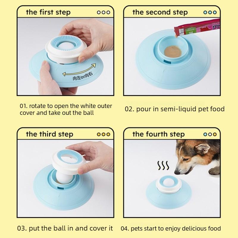 2PCS 2 in 1 Dog Puzzle Toy Slow Feeder Interactive Treat Dispensing IQ Training Enrichment Toy for Small Medium Dogs Cat Toys