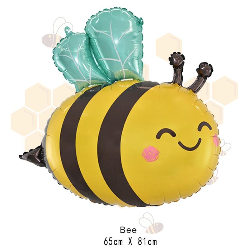 Insect-shaped Bee Balloons for Children's Birthday and First Birthday Party Scene Background Decoration Aluminum Film Balloons