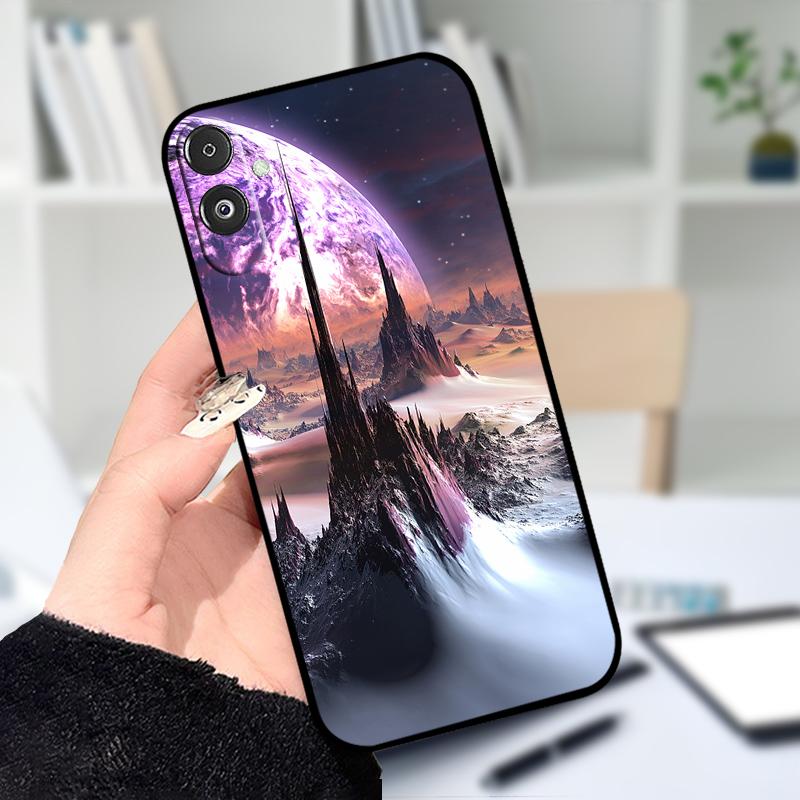 For Samsung F14 M14 5G Soft Case Fashion Printing Black Silicone TPU Phone Cover For Samsung Galaxy A14 4G 5G Shockproof Cases