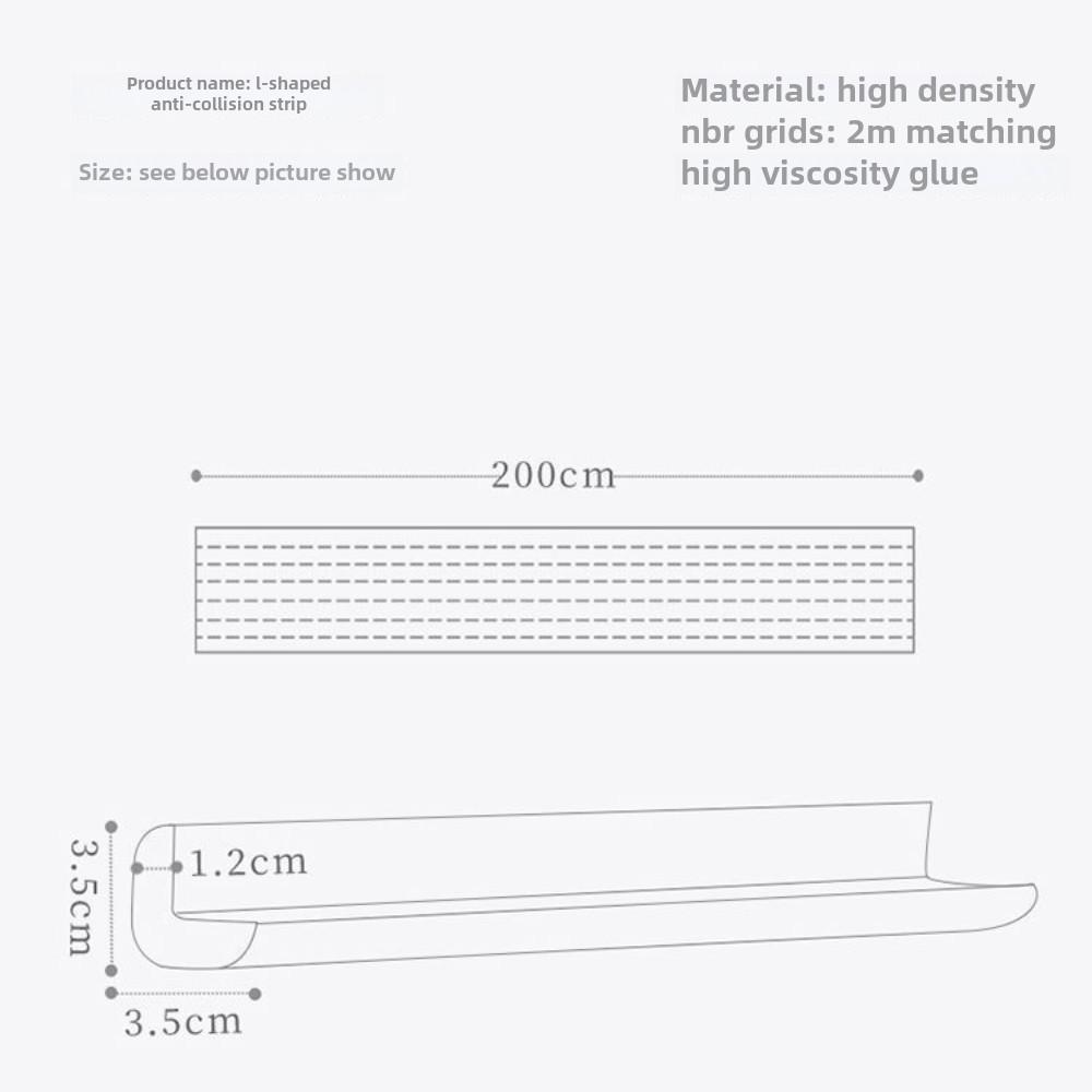 Children's Anti-collision Strip Wall Protection Strip Anti-collision Sticker Baby Staircase Protection