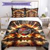 3pcs Arsenal Football Club Bedding Set Duvet Cover Closure Includes 1 Duvet Cover & 2 Pillowcases, Soft and Comfortable for All Seasons.