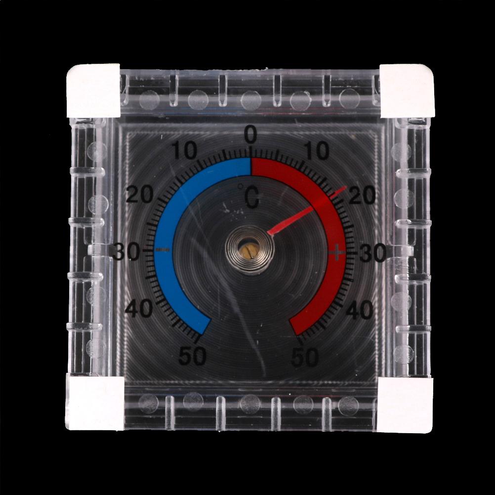 

1pc Plastic Temperature Thermometer Window Indoor Outdoor Wall Garden Home kitchen Graduated Disc Measurement