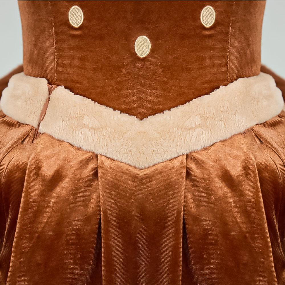 Haikyuu Women Christmas Reindeer Cosplay Costume Xmas Elk Dress Deer Skirt With Foot Cover Necklace