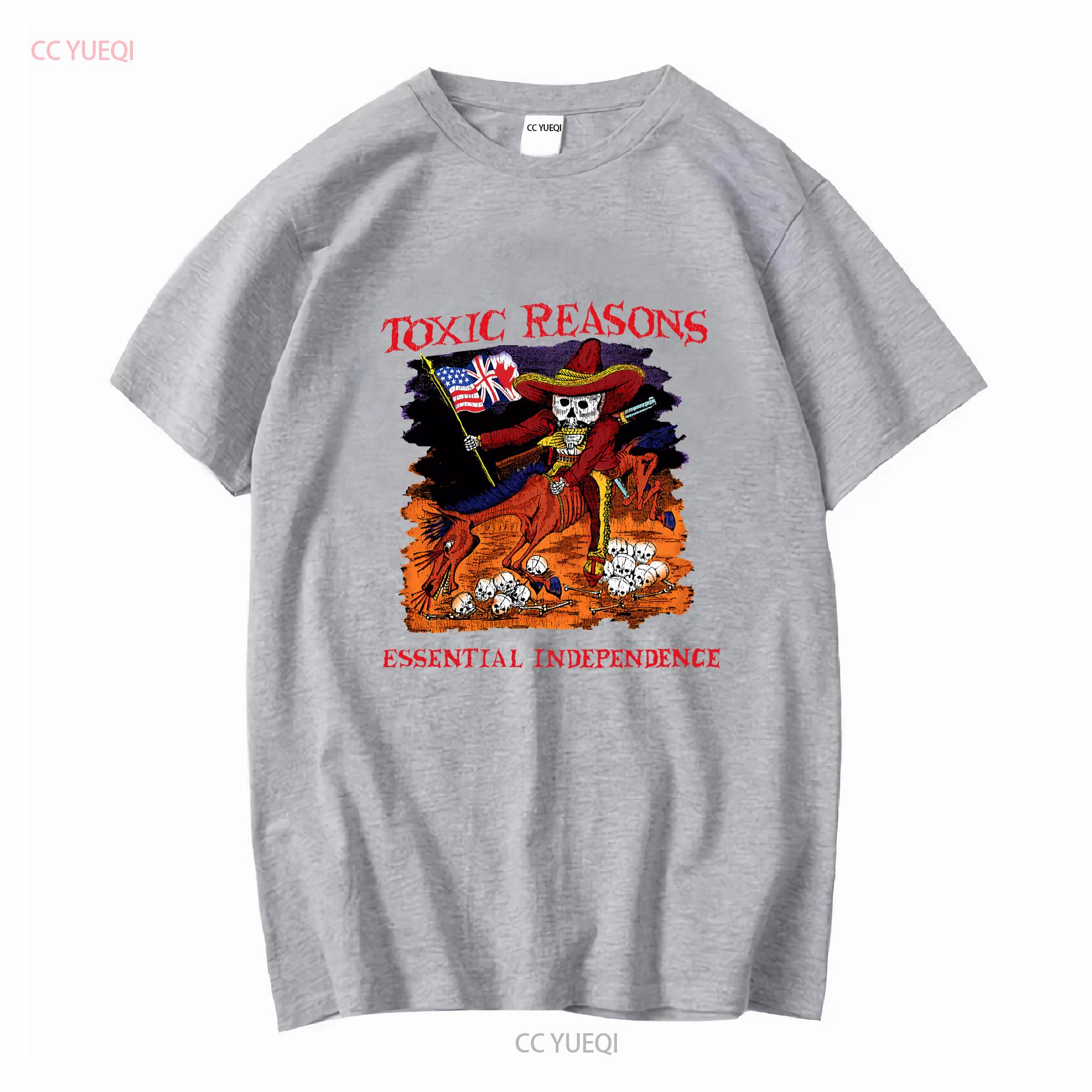 T Shirt Toxic Reasons Black Color Punk Rock Band Colection Ready In S 2XL long or short sleeves vintage Washed Soft S