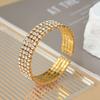 Fashionable, Minimalist, Light Luxury Style, High-end Feel, Inlaid with Rhinestones Bracelet, Suitable for Women's Parties and H
