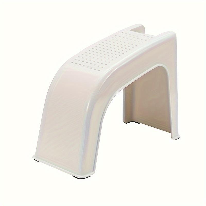 Manicure Pedicure Stool with Grooves Storage Shower Foot Holder Stand Anti-skid Universal Plastic Shaving Toenail Leg Rest Stand