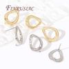 Accessories For Earrings 14K Gold Plated Post Stud Earring For DIY Earrings Piercing Jewelry Making Supplies Findings