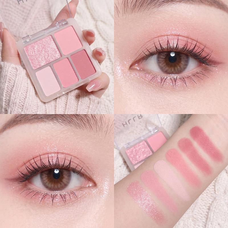 Five-color Eyeshadow Is Easy To Color, and A Multi-purpose Disc Modifies The Three-dimensional Makeup of The Eyes To Brighten The Earth Color.