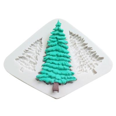 1Pcs 3 Grids Tree Silicone Fondant Mold Cake Decorating Tool Chocolate Molds Sugarcraft Cookie Mould KTY
